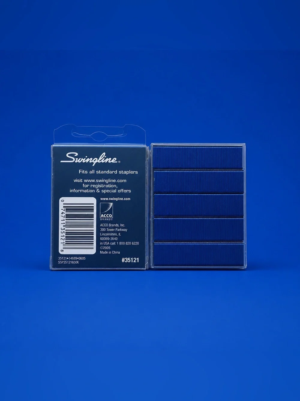 Swingline Blue Color Bright Staples - 2000 Count #35121